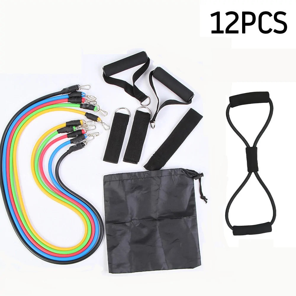 17 Pieces Resistance Bands Set